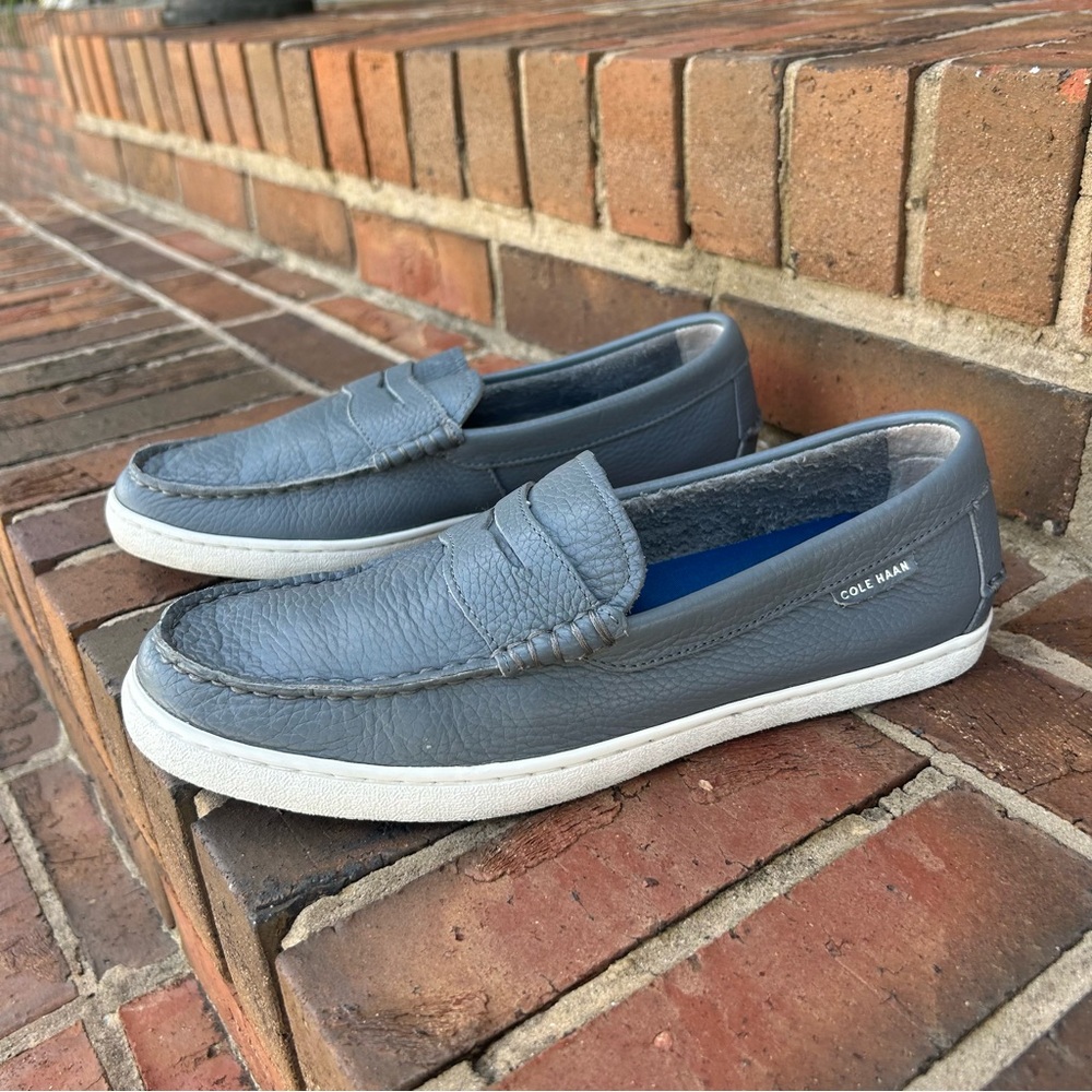 Cole Haan Pinch Weekender Blue Leather Loafers Mens size 9.5